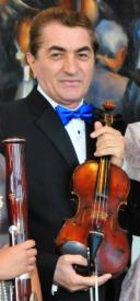 Dr. Tofik K. Khanmamedov with his violin.